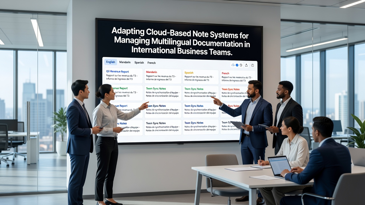 Adapting Cloud-Based Note Systems for Managing Multilingual Documentation in International Business Teams